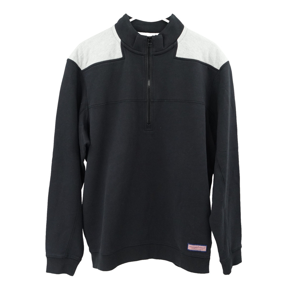 Vineyard Vines Sweatshirt Mens SZ M 1/4‎ Zip Colorblocked Athleisure Casual